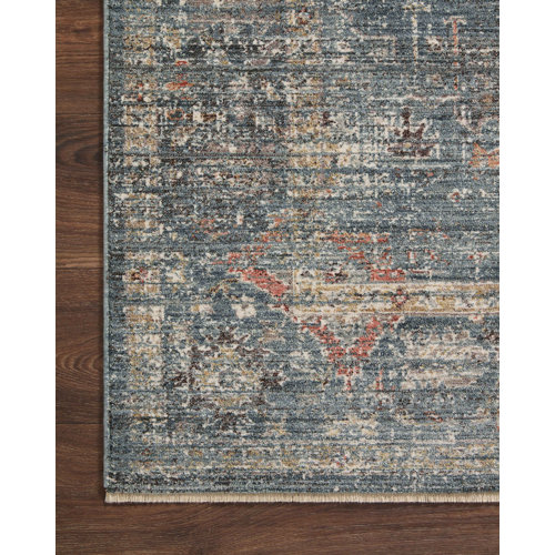Magnolia Home By Joanna Gaines X Loloi Millie Denim / Multi Area Rug